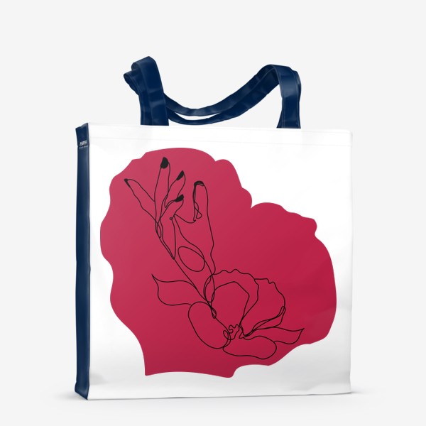 Сумка-шоппер «Рука с цветком в сердце»