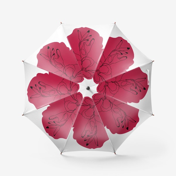Зонт «Рука с цветком в сердце»