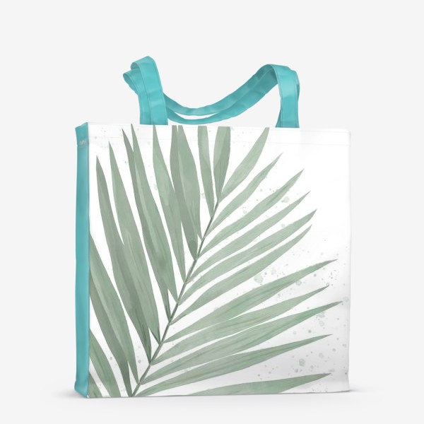 Сумка-шоппер «Лист пальмы акварель»