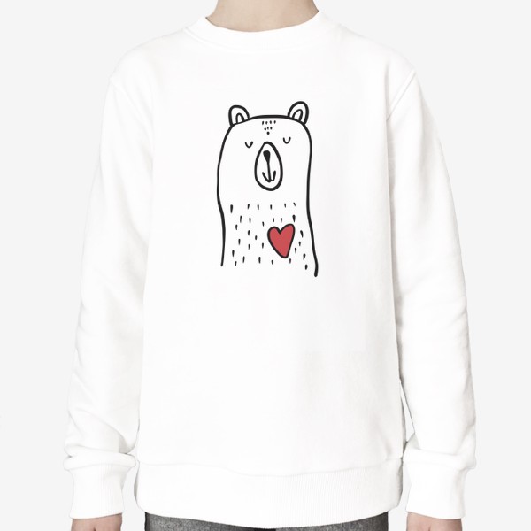 Свитшот «Милый влюбленный медведь 14 февраля День влюбленных »