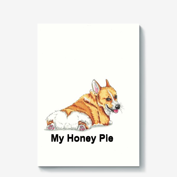 Холст «Корги Honey Pie»