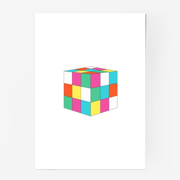 Постер «Кубик Рубика»