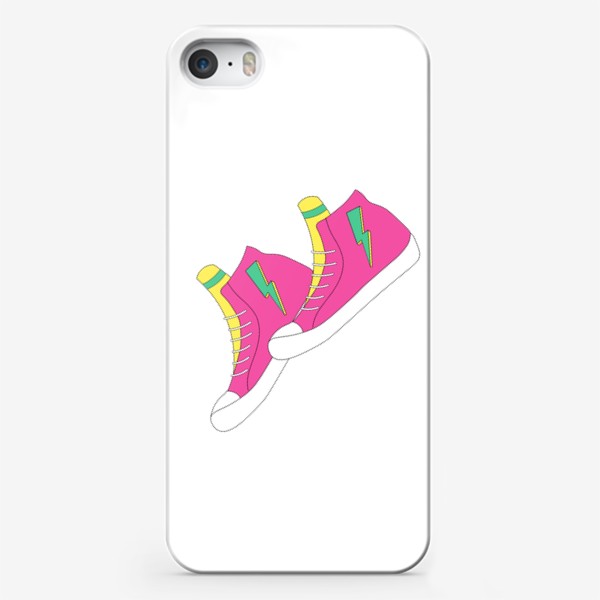 Чехол iPhone «Розовые  кеды»