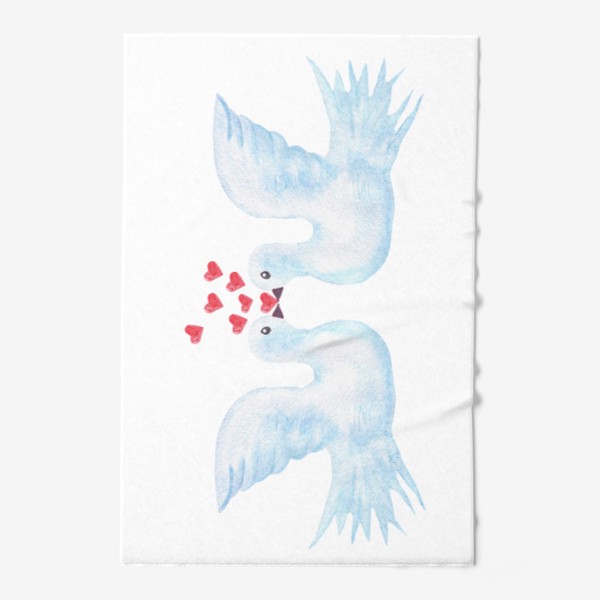 Полотенце «голубки. день влюбленных»