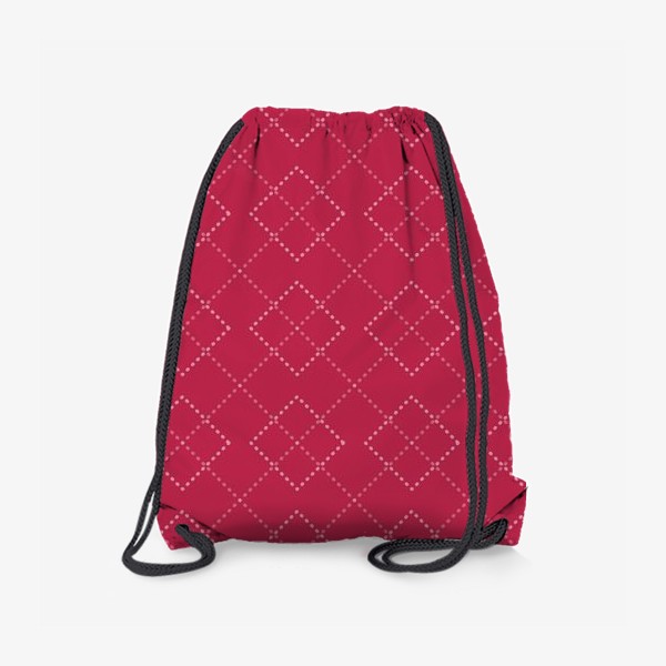Рюкзак «Красный геометрический узор»
