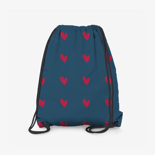 Рюкзак «Паттерн с сердечками в ретро стиле»