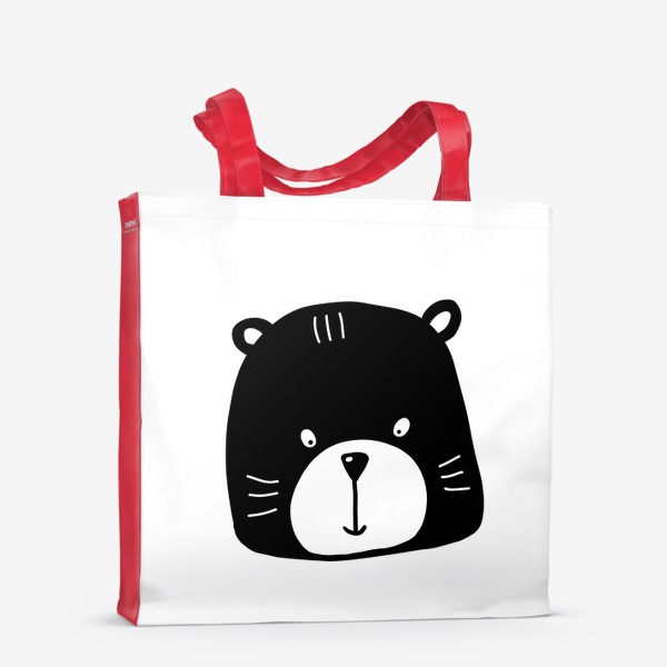 Сумка-шоппер «Милый медвежонок детский принт 14 февраля»
