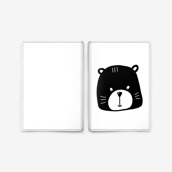 Обложка для паспорта «Милый медвежонок детский принт 14 февраля»