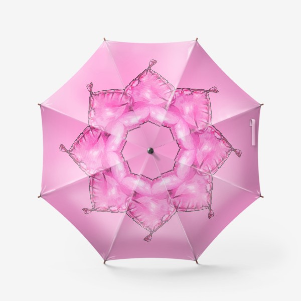 Зонт «Шарик розовое сердце»