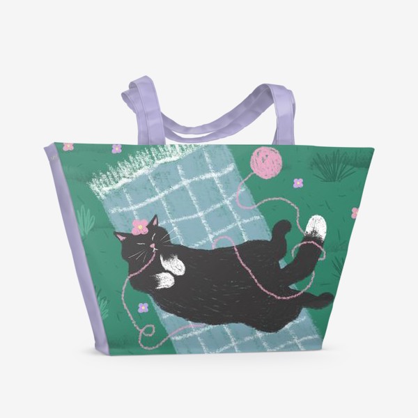 Пляжная сумка «Котейка»