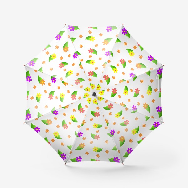 Зонт «Цветочная поляна паттерн»