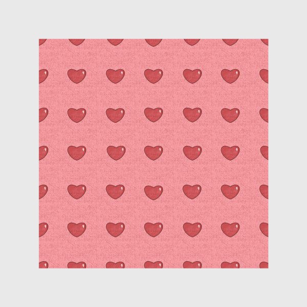 Скатерть «Мелкие  обьемные сердца на розовом фоне Сердечки принт с сердцами и сердечками»