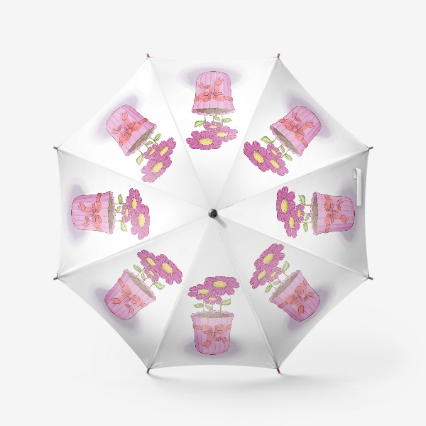 Зонт «Цветочки в горшочке»