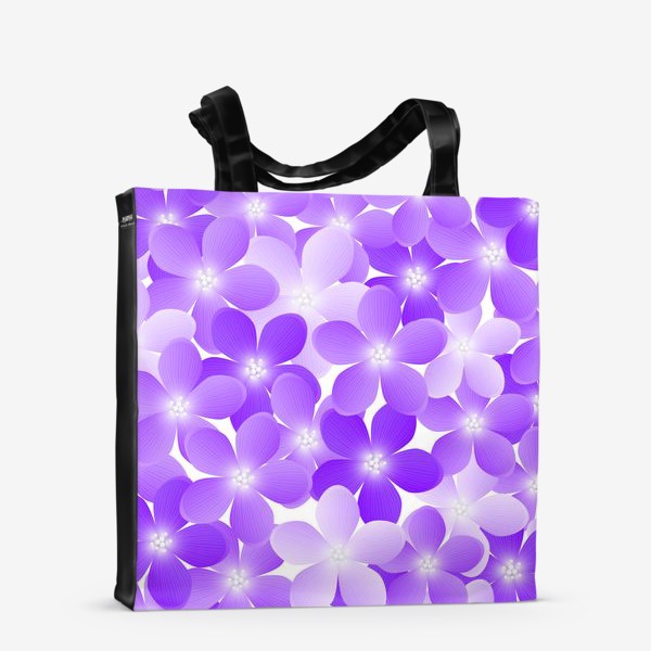 Сумка-шоппер «Фиолетовый букет»