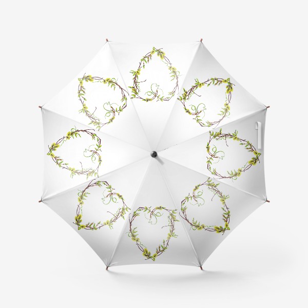 Зонт «Цветущая верба  Пасхальный венок»