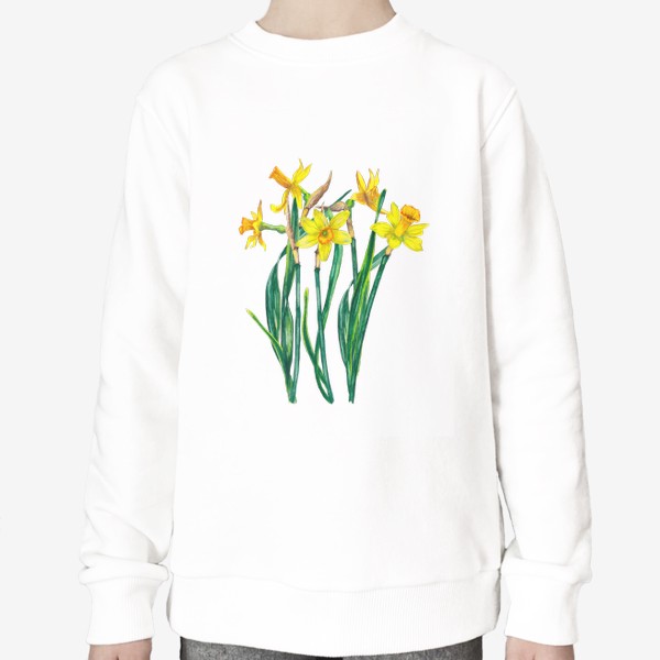Свитшот «Весенние цветы Нарциссы 8 марта»
