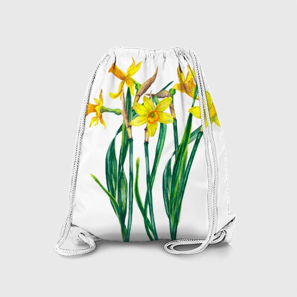 Рюкзак «Весенние цветы Нарциссы 8 марта»