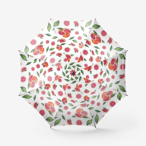 Зонт «Грейпфруты на белом»