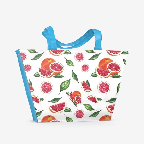 Пляжная сумка «Грейпфруты на белом»