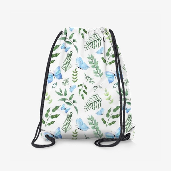 Рюкзак «Бабочки и зелень»