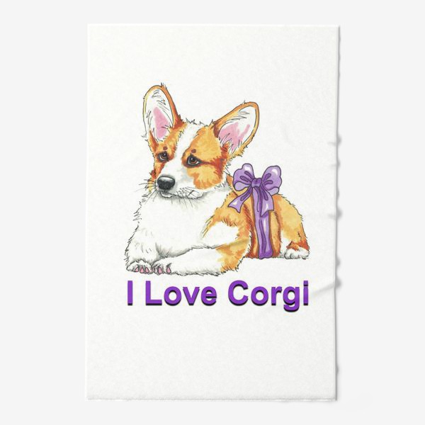 Полотенце «I Love Corgi»