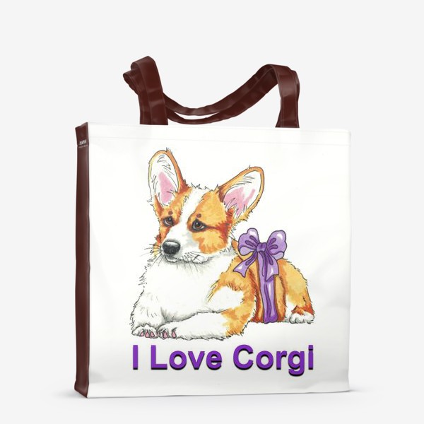 Сумка-шоппер «I Love Corgi»