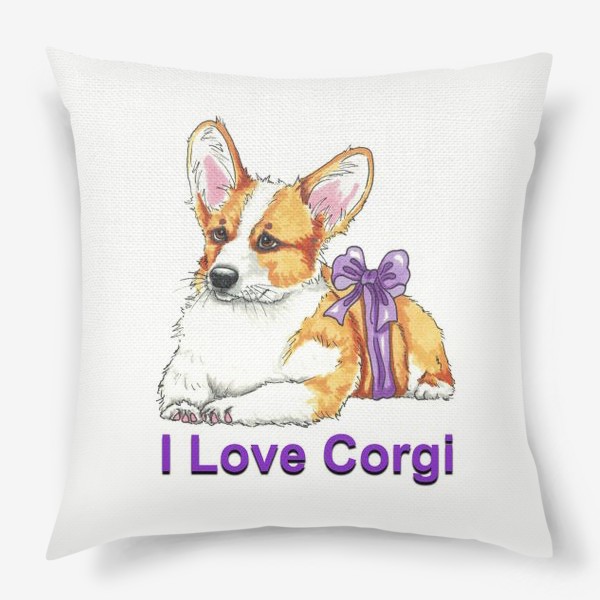 Подушка «I Love Corgi»
