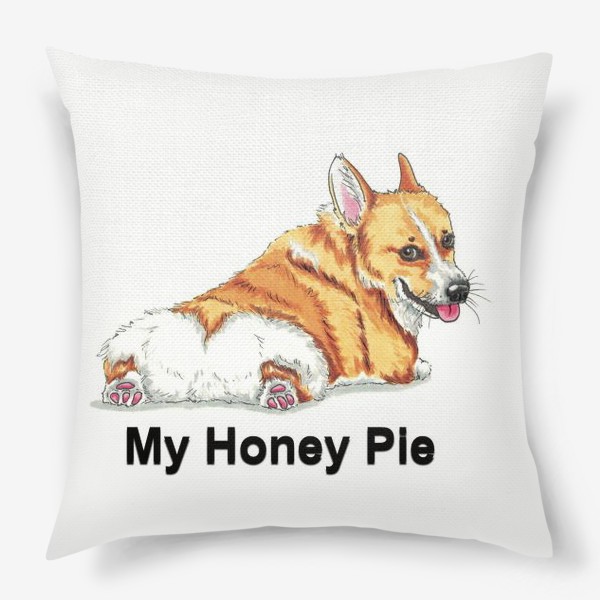 Подушка «Корги Honey Pie»