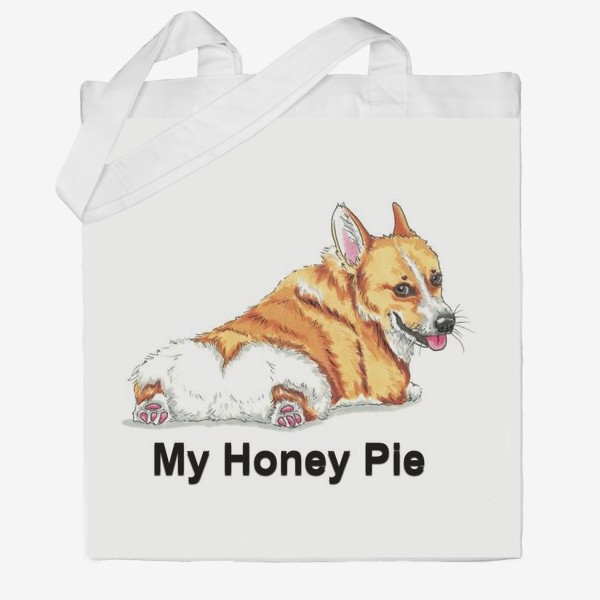 Сумка хб «Корги Honey Pie»