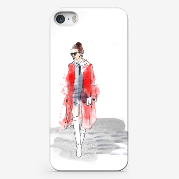 Чехол iPhone «Fashion акварель»