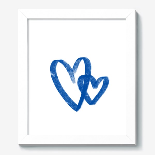 Картина «Синие сердечки»