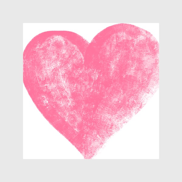 Скатерть «Меловое розовое сердечко»