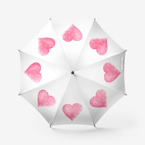 Зонт «Меловое розовое сердечко»