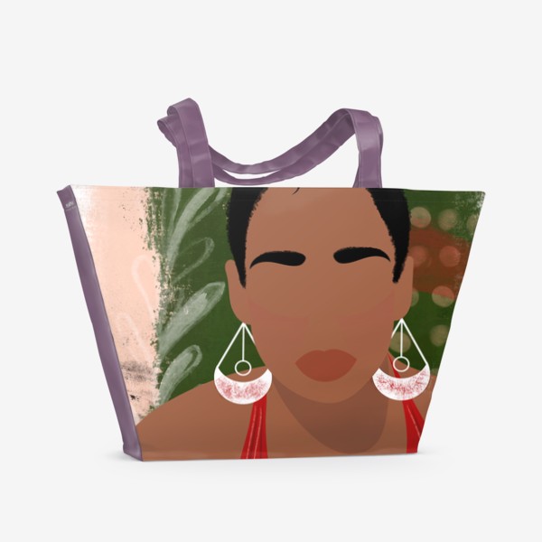 Пляжная сумка «Девушка в стиле бохо»