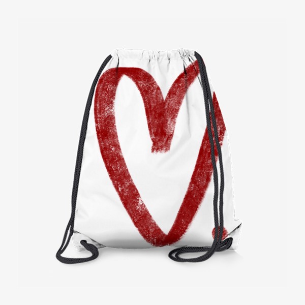 Рюкзак «Красное сердечко с точкой»