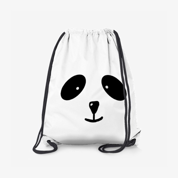 Рюкзак «Милая мордочка панды черно-белый принт»