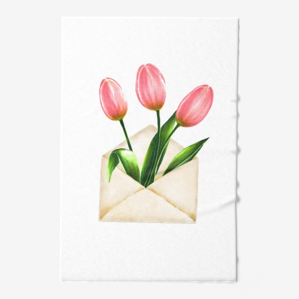 Полотенце «Тюльпаны в конверте»