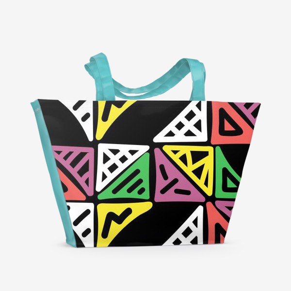 Пляжная сумка «Абстрактные треугольники»