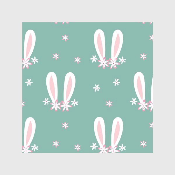Скатерть «Ушки кролика с весенними цветами»