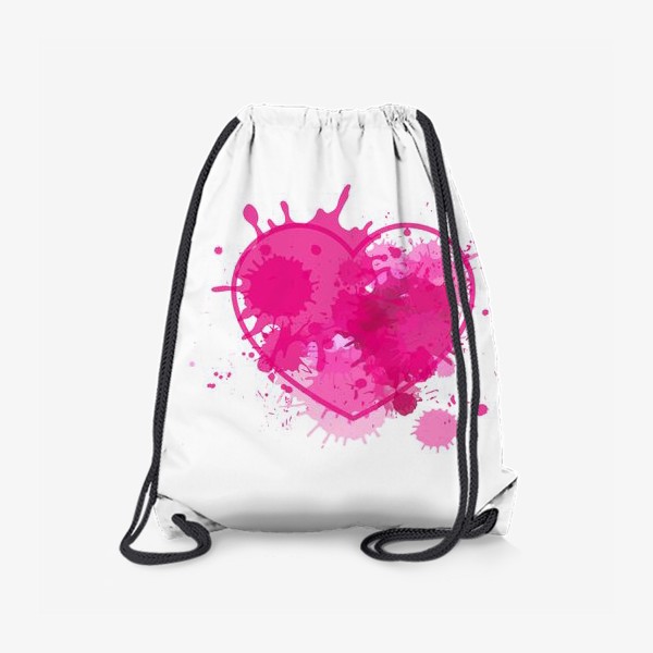 Рюкзак «серце на белом фоне»