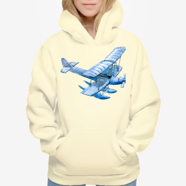 Худи «Старинный синий самолет »
