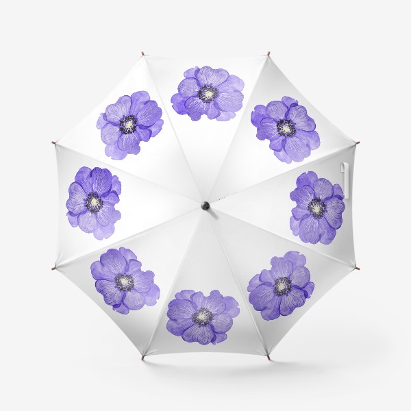 Зонт «фиолетовый анемон»