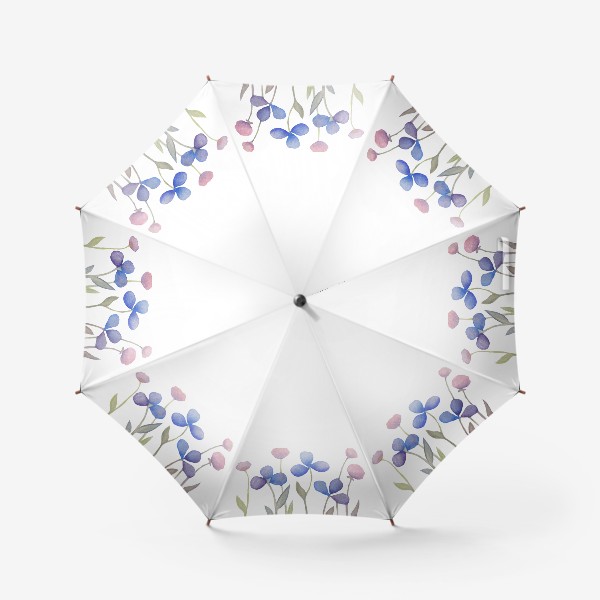 Зонт «Голубые цветы»
