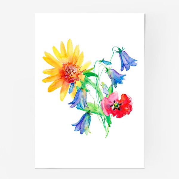 Постер «полевые цветы»