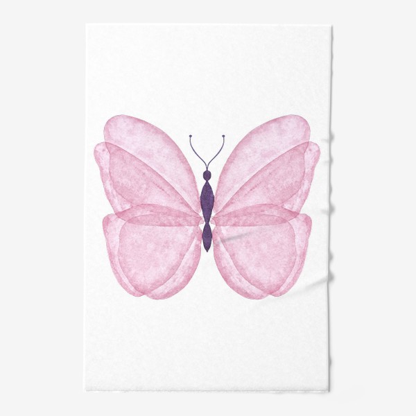 Полотенце «Бабочка розовая»