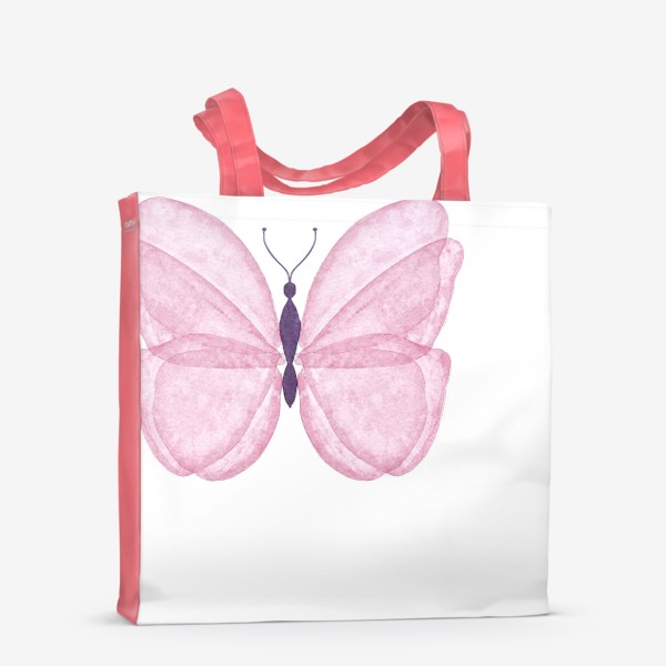 Сумка-шоппер «Бабочка розовая»