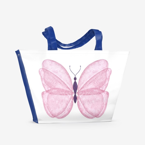 Пляжная сумка &laquo;Бабочка розовая&raquo;
