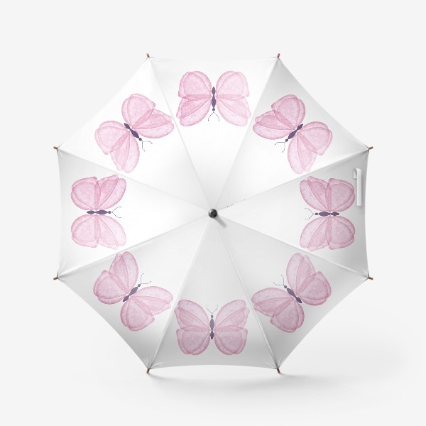 Зонт «Бабочка розовая»