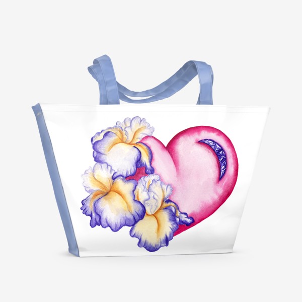 Пляжная сумка «Цветущее сердце »