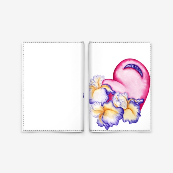 Обложка для паспорта «Цветущее сердце »